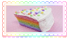 Rainbow Piece Of Cake